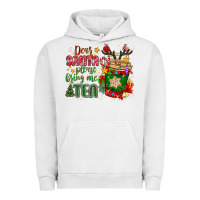 Pigment Lunar Rock deer santa please bring me tea Urban Hoodie - MaliasSmallBusiness