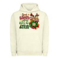 Pigment Pistachio deer santa please bring me tea Urban Hoodie - MaliasSmallBusiness
