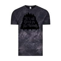 Cloud Black its all good in the woods Vintage Tee - Unal Design
