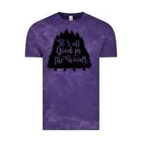 Cloud Purple its all good in the woods Vintage Tee - Unal Design