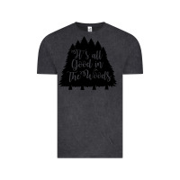 Vintage Black its all good in the woods Vintage Tee - Unal Design