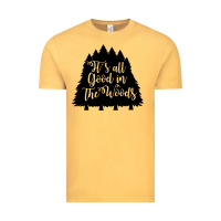 Vintage Mustard its all good in the woods Vintage Tee - Unal Design