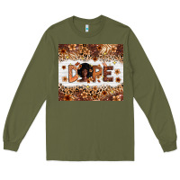 Army Green dope melanin Long Sleeve Tee - Zillion Design Studio