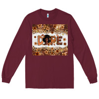Burgundy dope melanin Long Sleeve Tee - Zillion Design Studio