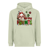 Matcha merry pawmas christmas shih tzu Heavyweight Hoodie - Jasminsmagicworld