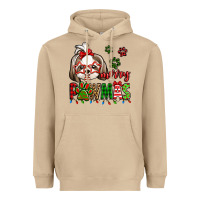 Mushroom merry pawmas christmas shih tzu Heavyweight Hoodie - Jasminsmagicworld