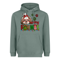 Sage merry pawmas christmas shih tzu Heavyweight Hoodie - Jasminsmagicworld