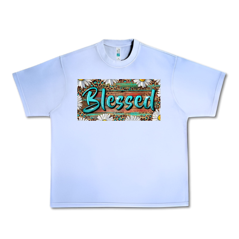 Blessed With Daisy And Leopard Urban Heavy Tee by RanaPortraitStore | Teevron