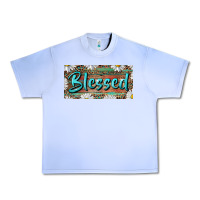 Grape Ice Blessed With Daisy And Leopard Urban Heavy Tee - RanaPortraitStore