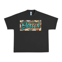 Pigment Black Blessed With Daisy And Leopard Urban Heavy Tee - RanaPortraitStore