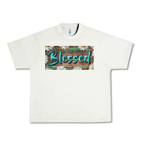 Pistachio Blessed With Daisy And Leopard Urban Heavy Tee - RanaPortraitStore