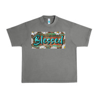Tornado Blessed With Daisy And Leopard Urban Heavy Tee - RanaPortraitStore