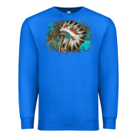 True Royal indian headress sunflower leopard Premium Sweatshirt - AdoDesignShop