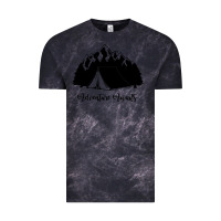 Cloud Black Adventure Camping Vintage Tee - Unal Design