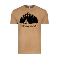 Vintage Camel Adventure Camping Vintage Tee - Unal Design