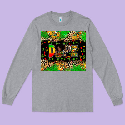 Dope Juneteenth Long Sleeve Tee Designed By Zillion Design Studio