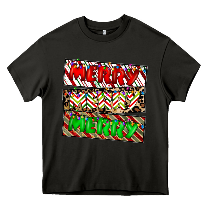 Merry Merry Merry Heavy Core Tee by CowhideDigitalArt | Teevron
