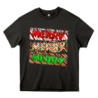 Asphalt merry merry merry Heavy Core Tee - CowhideDigitalArt