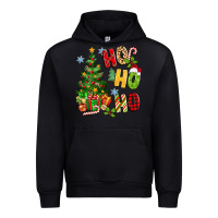 Black ho ho ho christmas Urban Hoodie - MaliasSmallBusiness