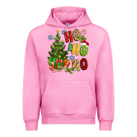 Fuchsia Pink ho ho ho christmas Urban Hoodie - MaliasSmallBusiness