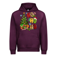 Mauve Wine ho ho ho christmas Urban Hoodie - MaliasSmallBusiness