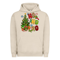 Pigment French Oak ho ho ho christmas Urban Hoodie - MaliasSmallBusiness