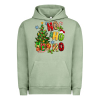 Pigment Oil Green ho ho ho christmas Urban Hoodie - MaliasSmallBusiness