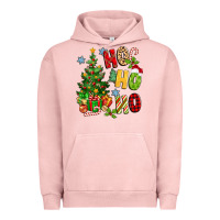 Pigment Salmon ho ho ho christmas Urban Hoodie - MaliasSmallBusiness