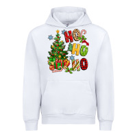 White ho ho ho christmas Urban Hoodie - MaliasSmallBusiness