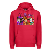 Cardinal happy hallothanksmas cows  nancy Premium Hoodie - NancyCooperArtShop