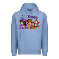 Colony Blue happy hallothanksmas cows  nancy Premium Hoodie - NancyCooperArtShop