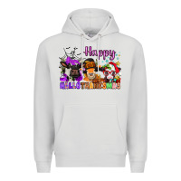 Dove Grey happy hallothanksmas cows  nancy Premium Hoodie - NancyCooperArtShop