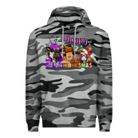 Slate Camo happy hallothanksmas cows  nancy Premium Hoodie - NancyCooperArtShop