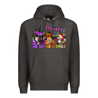 Smoke happy hallothanksmas cows  nancy Premium Hoodie - NancyCooperArtShop