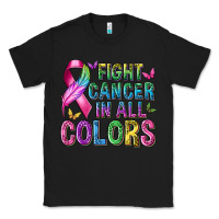 Black fight cancer in all colors Classic Tee - texasbilliewilder