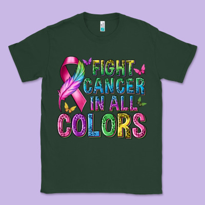 Fight Cancer In All Colors Classic Tee Designed By Texasbilliewilder