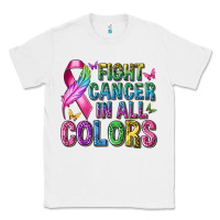 White fight cancer in all colors Classic Tee - texasbilliewilder