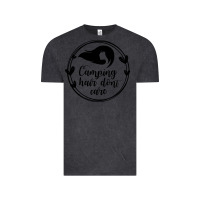Vintage Black Camping Vintage Tee - Unal Design