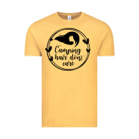 Vintage Mustard Camping Vintage Tee - Unal Design