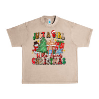 French Oak just a girl who loves christmas Urban Heavy Tee - Zillion Design Studio