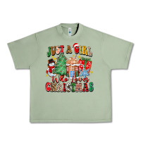 Oil Green just a girl who loves christmas Urban Heavy Tee - Zillion Design Studio