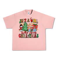 Salmon just a girl who loves christmas Urban Heavy Tee - Zillion Design Studio