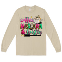Mushroom coffee mascara and hustle Long Sleeve Tee - Zillion Design Studio