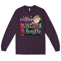 Plum coffee mascara and hustle Long Sleeve Tee - Zillion Design Studio