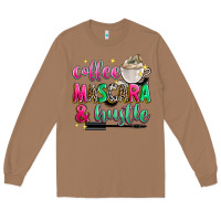 Toasted Coconut coffee mascara and hustle Long Sleeve Tee - Zillion Design Studio
