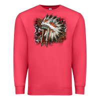 Cardinal İndian Headress Cowhide Premium Sweatshirt - AdoDesignShop