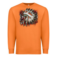 Carrot İndian Headress Cowhide Premium Sweatshirt - AdoDesignShop