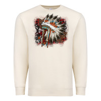 Sandshell İndian Headress Cowhide Premium Sweatshirt - AdoDesignShop
