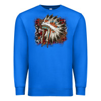 True Royal İndian Headress Cowhide Premium Sweatshirt - AdoDesignShop