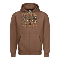 Chestnut i survived 100 wild days of school Zipper Hoodie - RacoonDesign